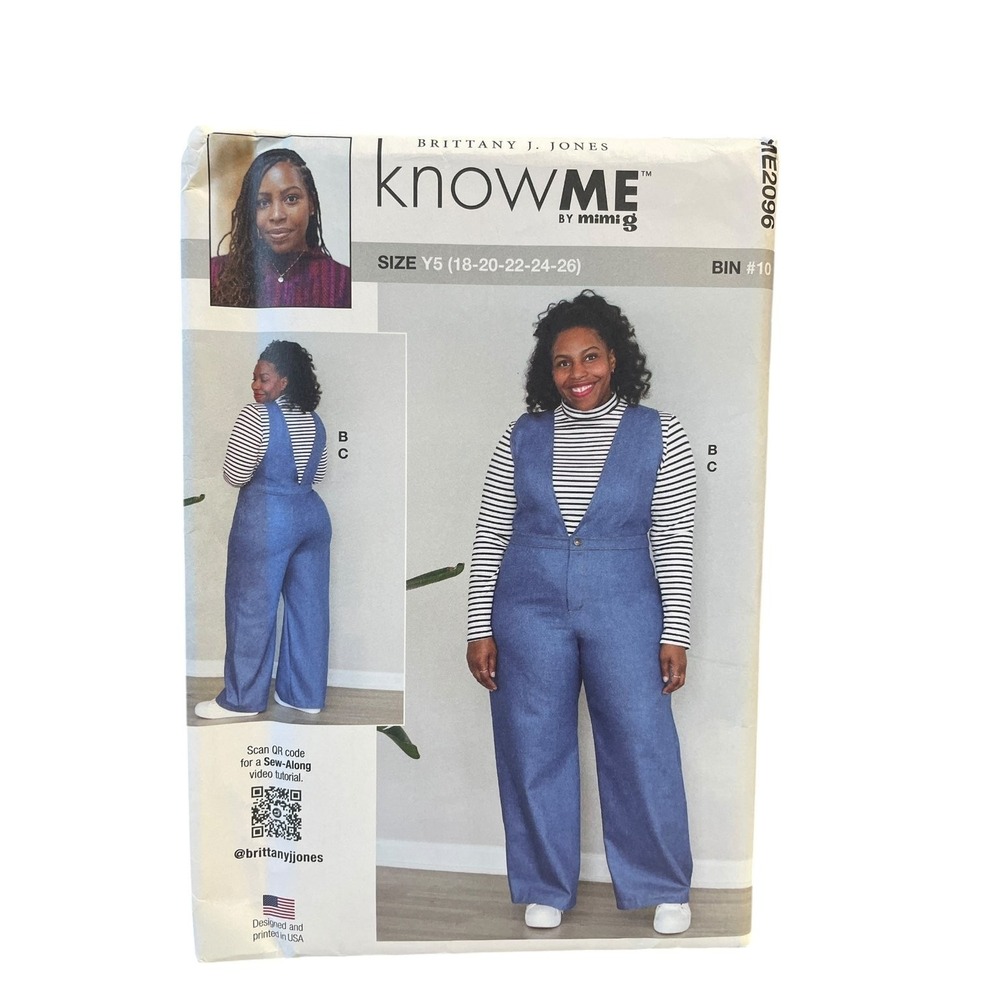 knowME ME2096 Misses Jumpsuit Size Y5 18-26 Easy Sewing Pattern
